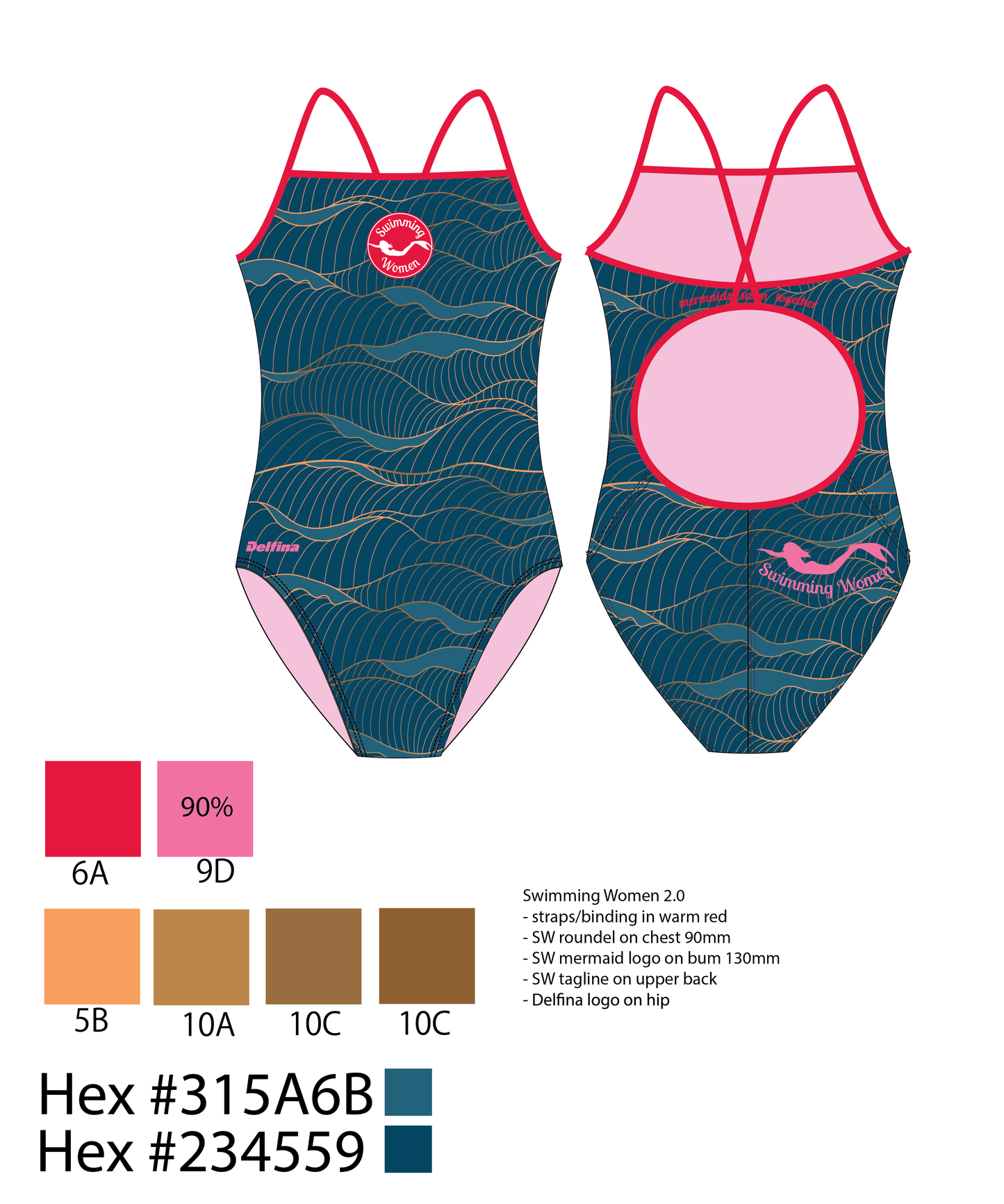 Limited Edition Swimwear - Delfina Racer
